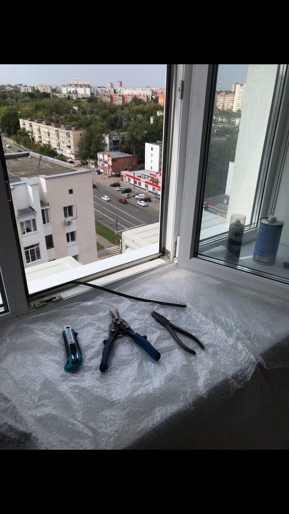 Ремонт окон до и после 1